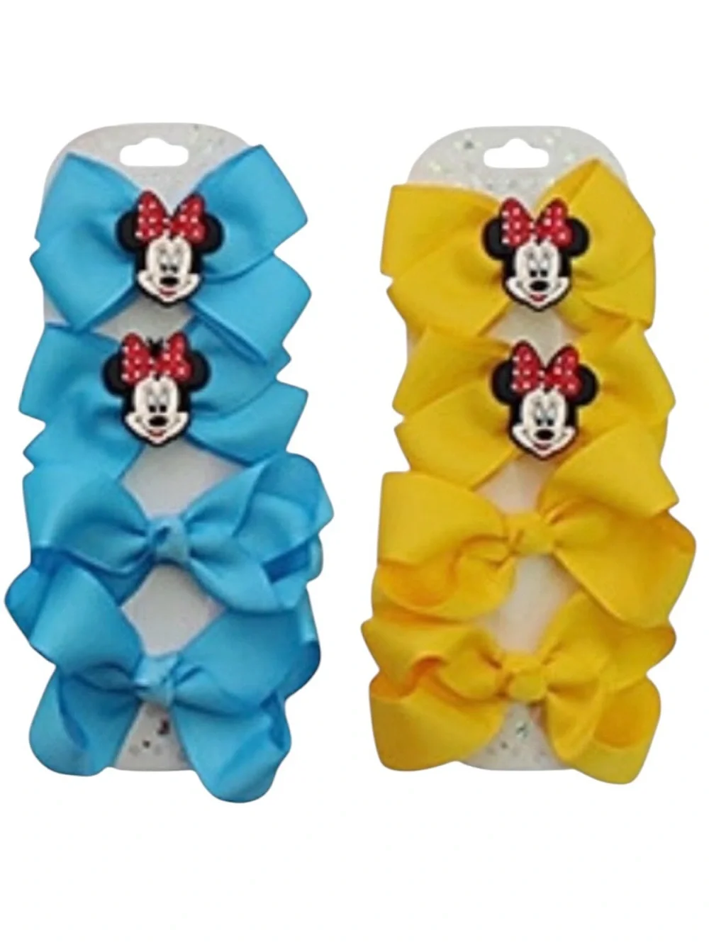 BUNDLE 8 Disney Mickey Minnie Frozen Belle Small Piggie Bow Clips Parks Outfit‎